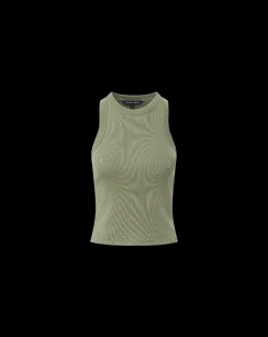 Jordyn Cropped Tank in Sage