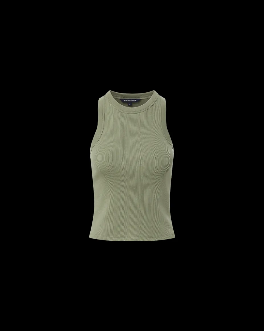 Jordyn Cropped Tank in Sage