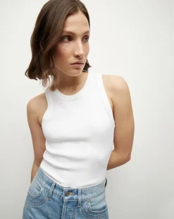 Jordyn Cropped Tank in White