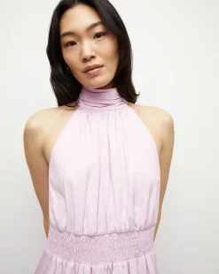 Kinny Poplin Halter Midi Dress