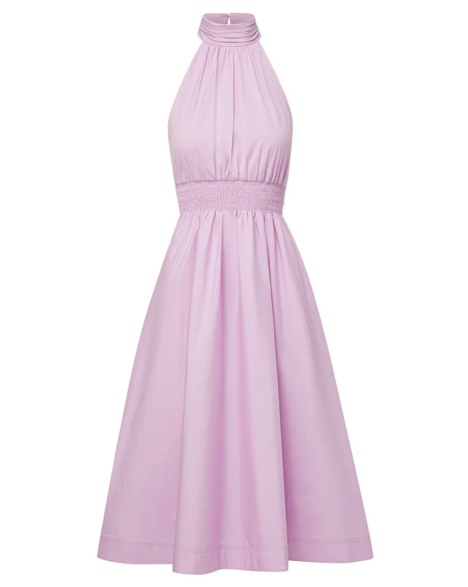 Kinny Poplin Halter Midi Dress