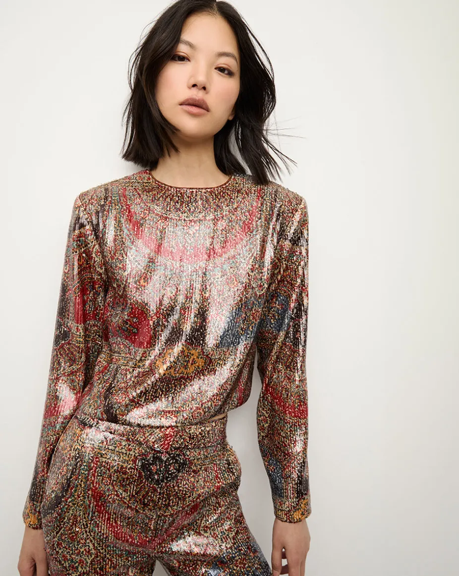 Kippa Top in Red Multi