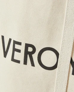 Large Logo Canvas Tote in Natural