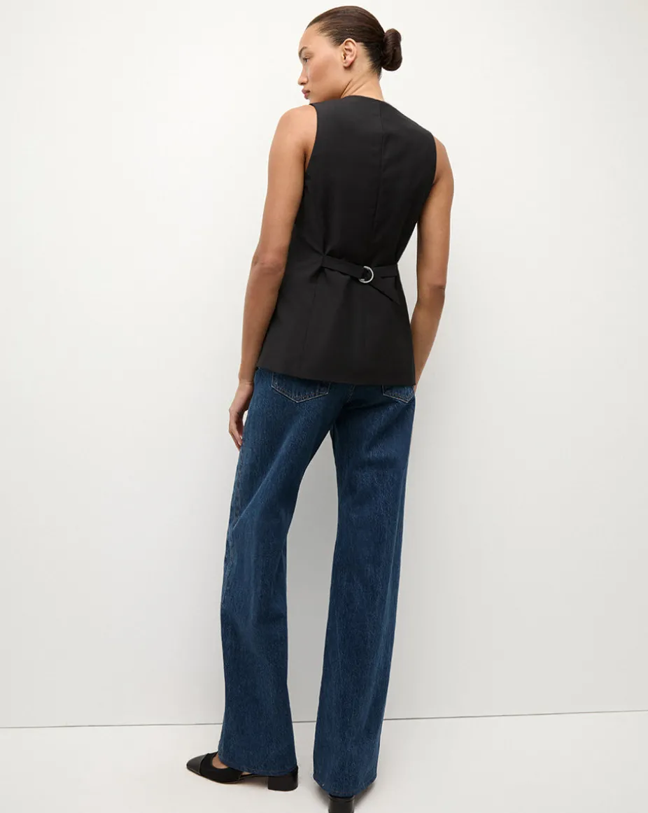 Liff Suit Vest in Black