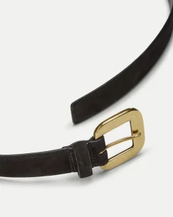 Lola Leather Belt in Black