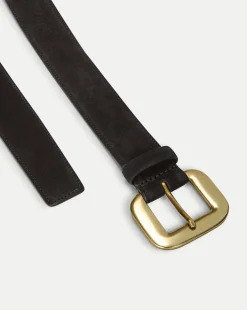 Lola Leather Belt in Black