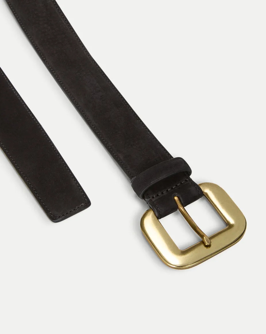 Lola Leather Belt in Black