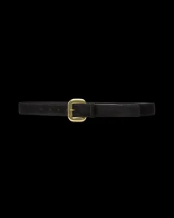 Lola Leather Belt in Black