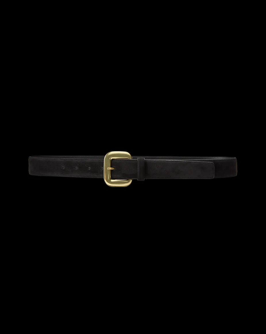 Lola Leather Belt in Black