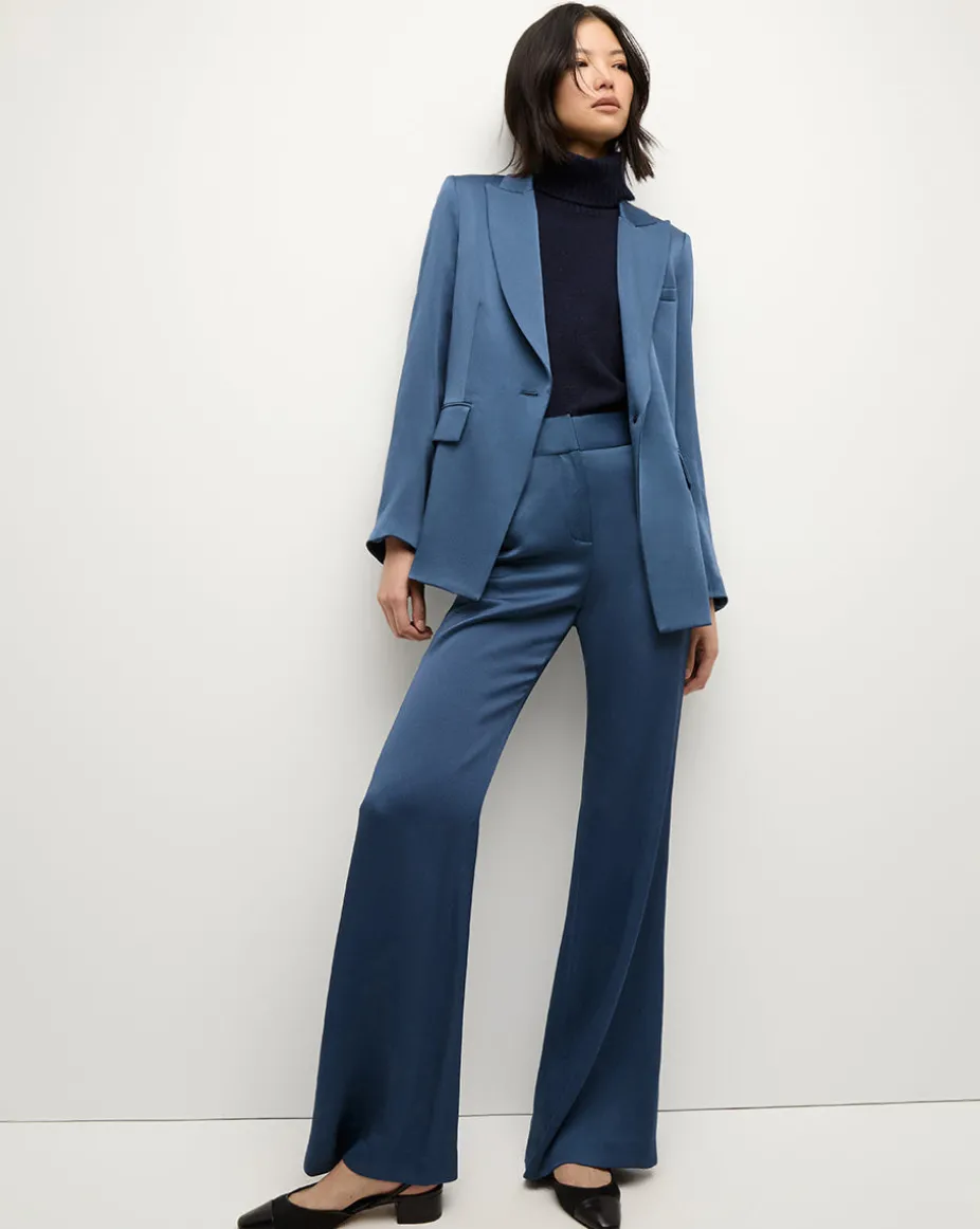 Long And Lean Dickey Jacket in Blue Stone