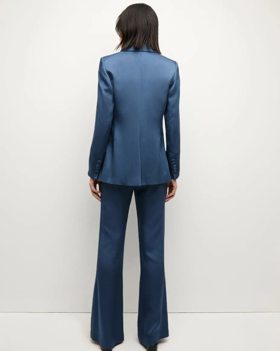 Long And Lean Dickey Jacket in Blue Stone