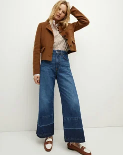 Lyssa Collarless Jacket in Deep Ochre