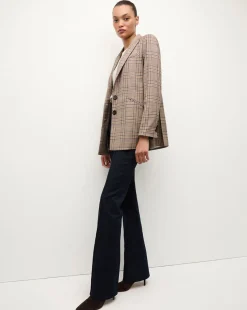 Maci Plaid Dickey Jacket in Brown Check