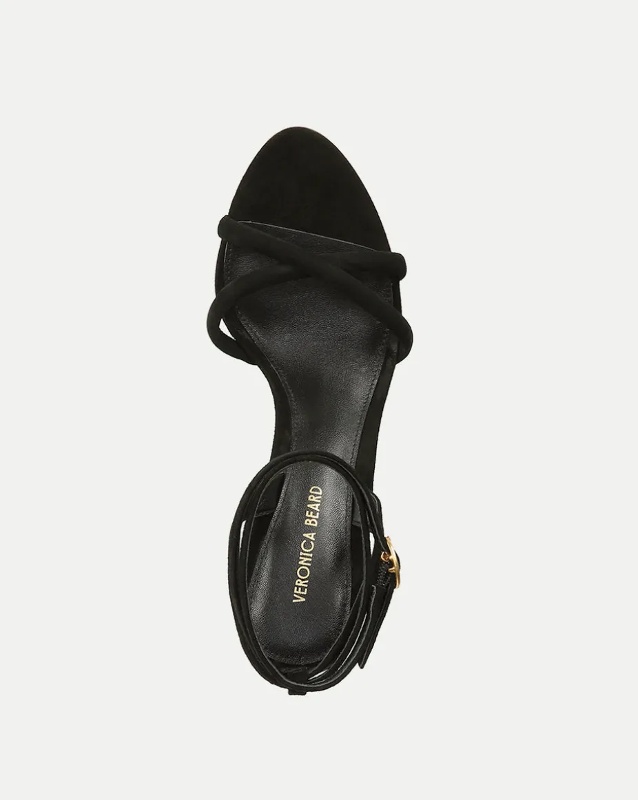Manuela Sculpted Wedge Suede Sandal