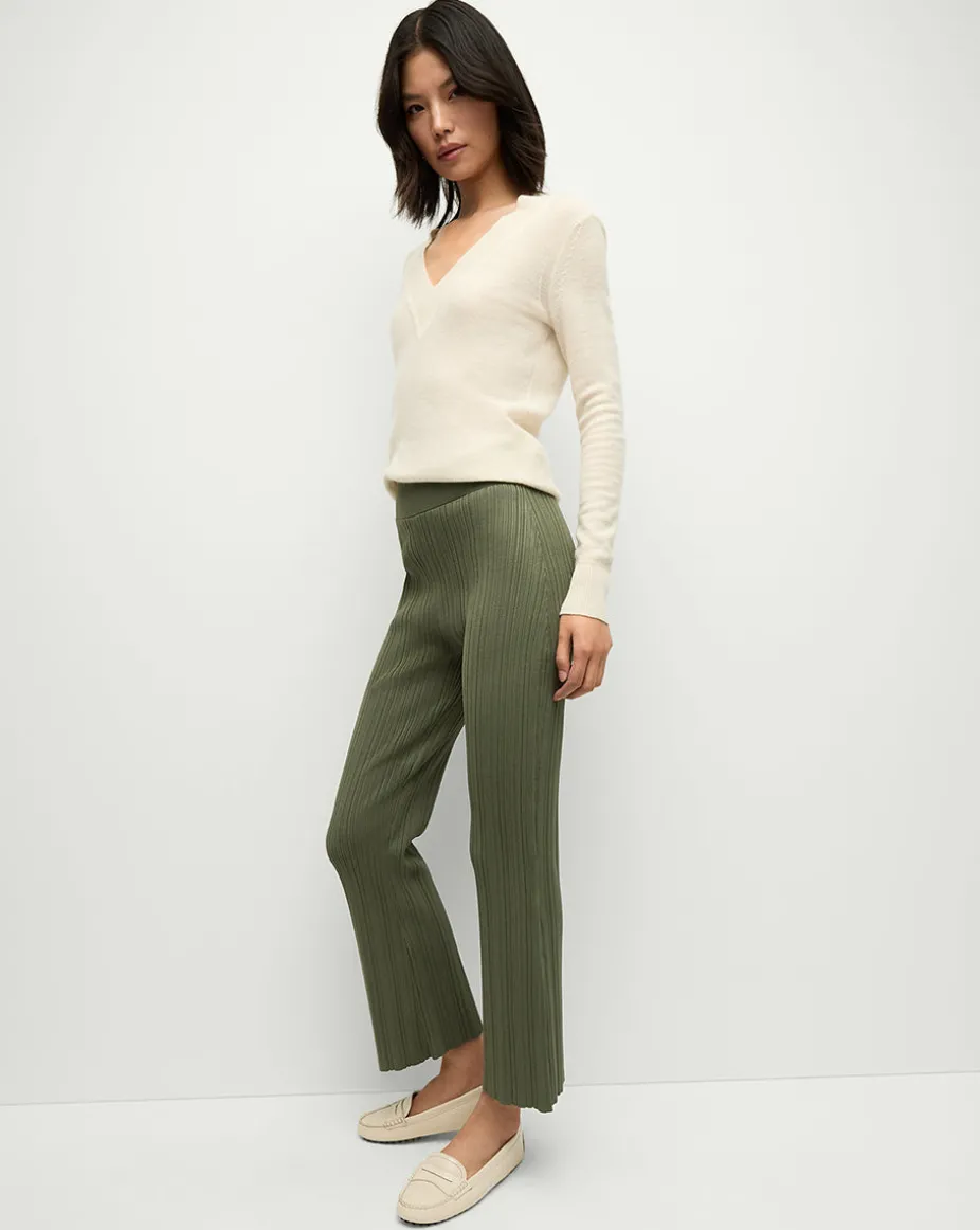 Massaro Knit Pant in Stone Army