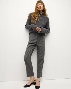 Matilda Merino Cashmere Turtleneck in Charcoal