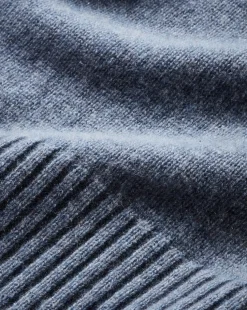 Mazzy Cashmere Turtleneck in Smoke Blue