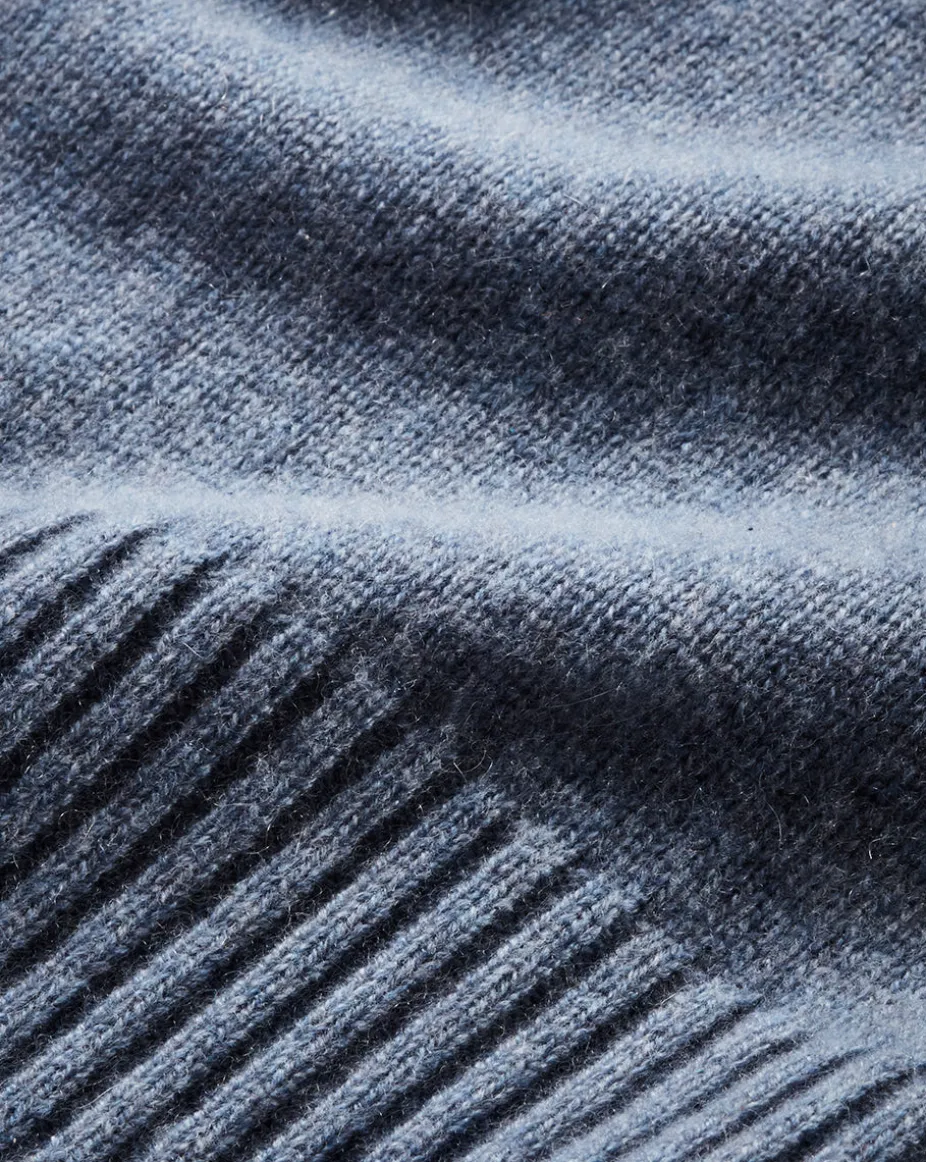 Mazzy Cashmere Turtleneck in Smoke Blue
