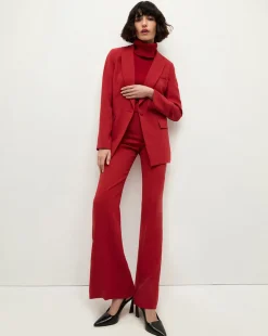 Mazzy Cashmere Turtleneck in Crimson