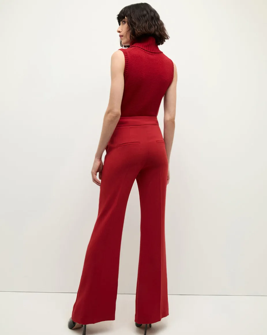 Mazzy Cashmere Turtleneck in Crimson