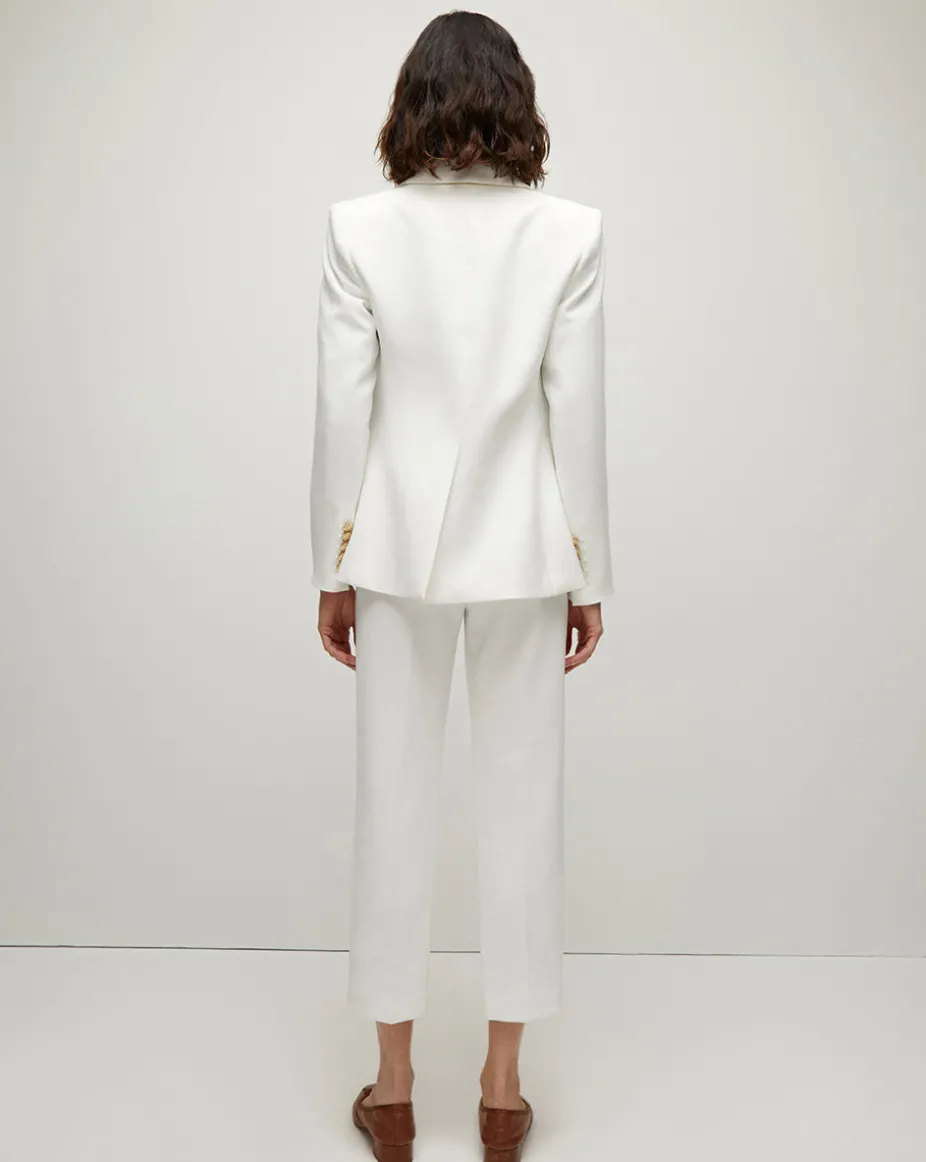 Miller Dickey Jacket in Off-White/Gold