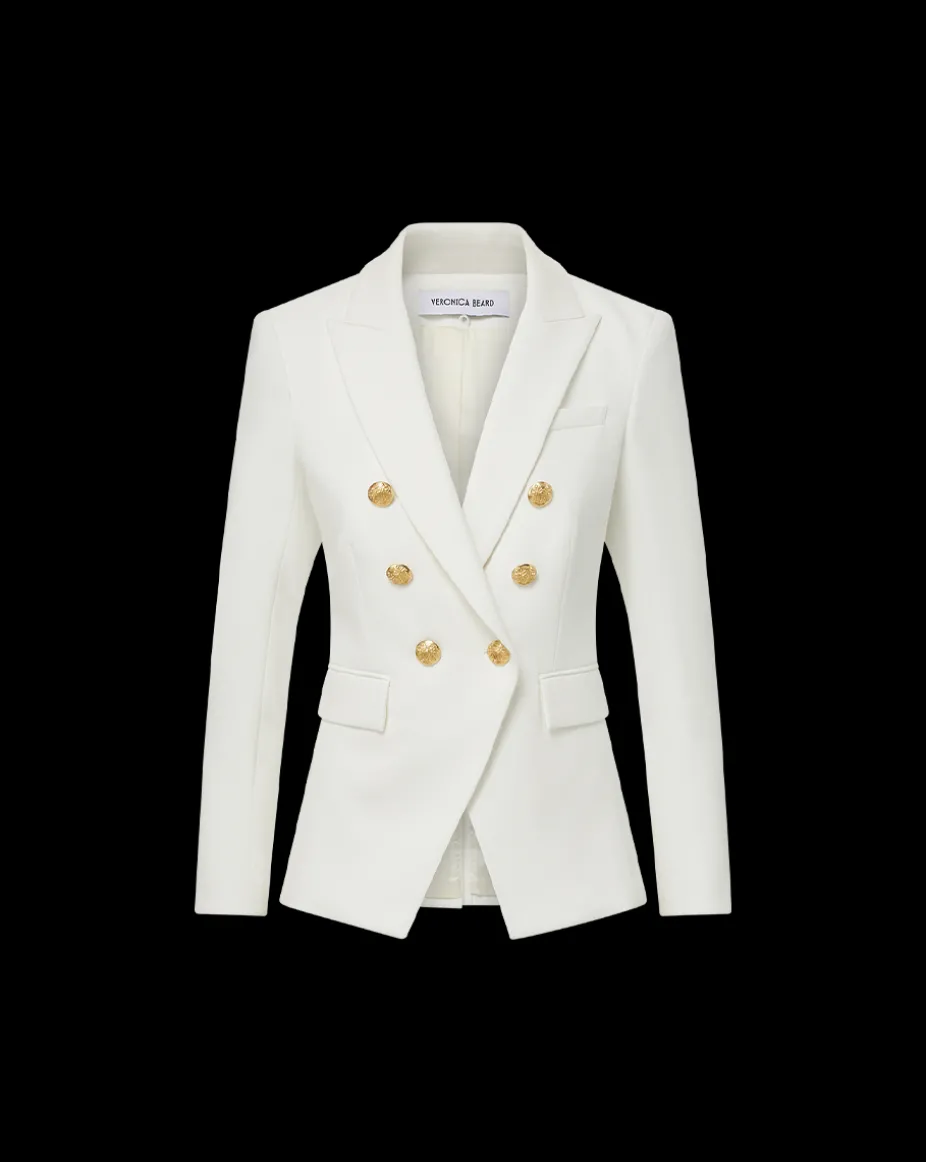 Miller Dickey Jacket in Off-White/Gold