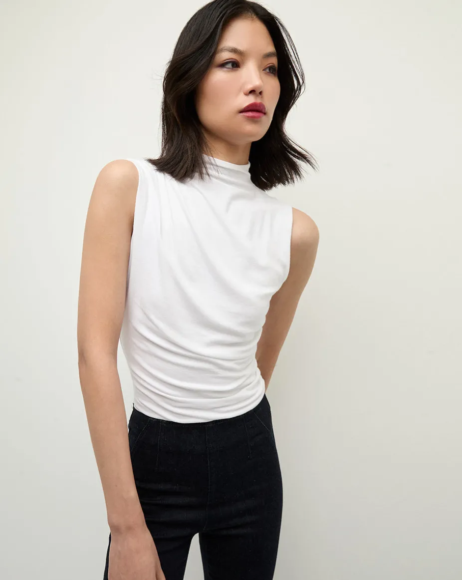 Mylie Sleeveless Top in White