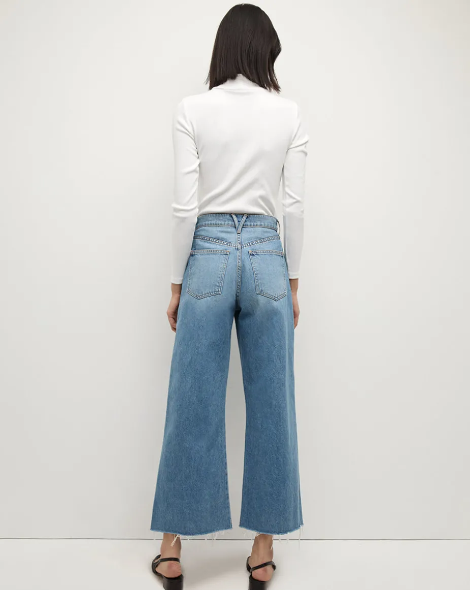 Nate Top With Buttons in White