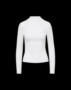 Nate Top With Buttons in White