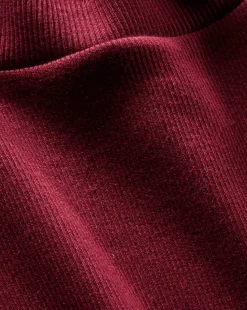 Nate Top With Buttons in Wine