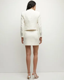 Olbia Tweed Jacket in Off-White