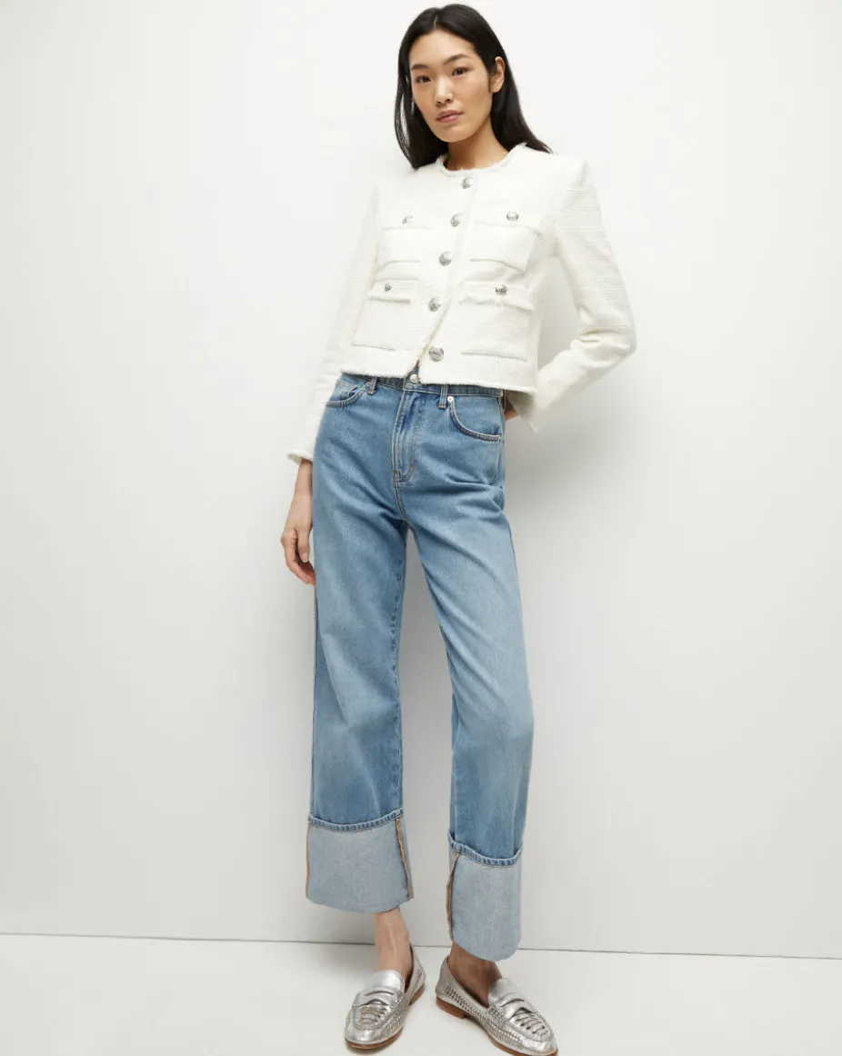 Olbia Tweed Jacket in Off-White