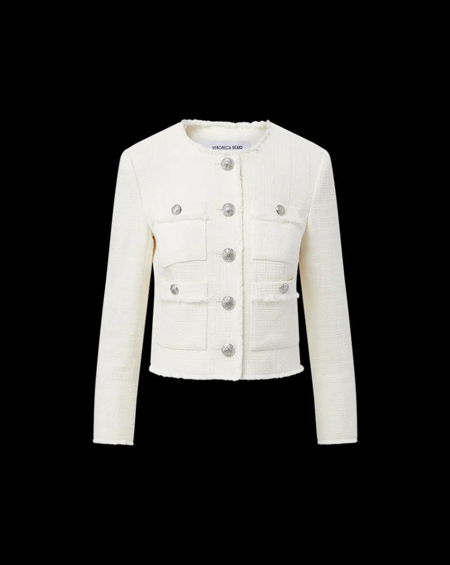 Olbia Tweed Jacket in Off-White
