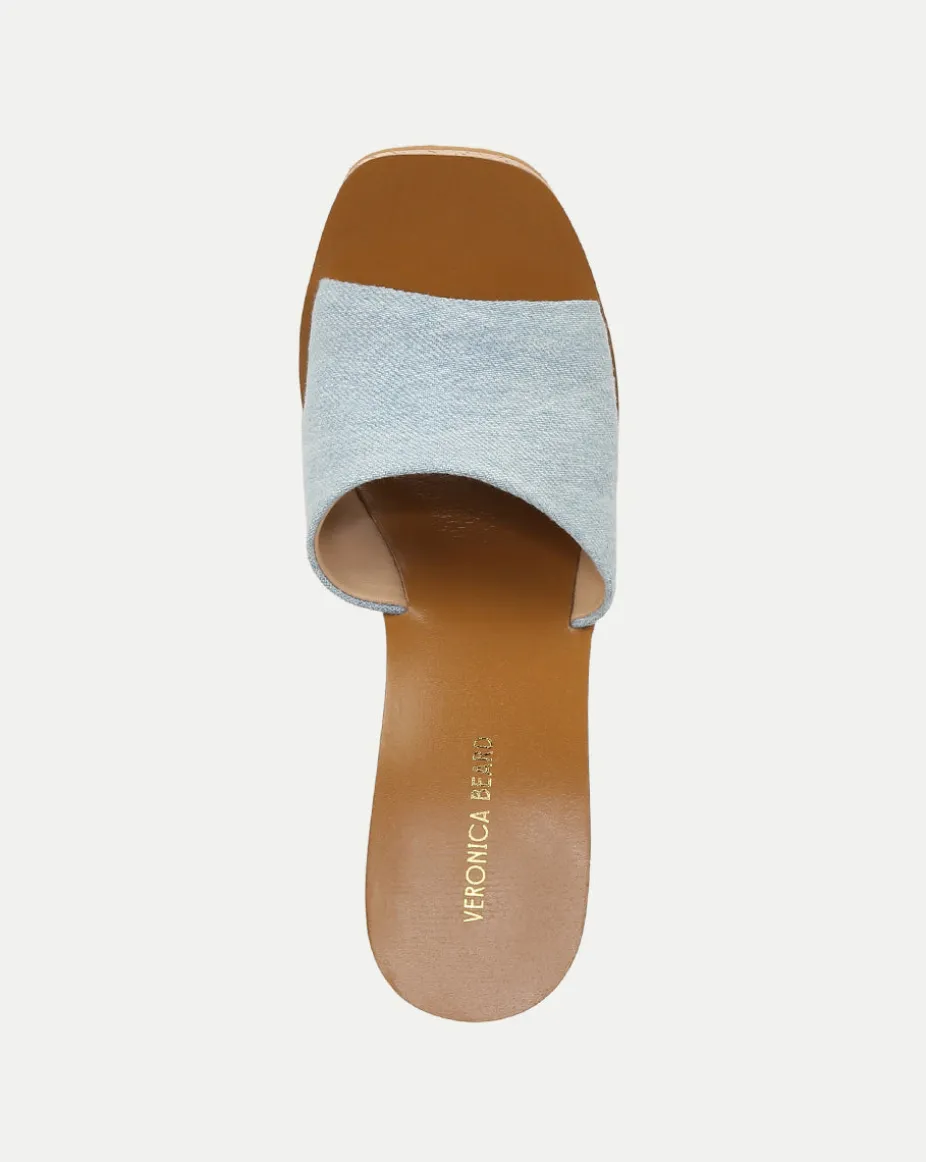 Paulita Denim Wedge Sandal