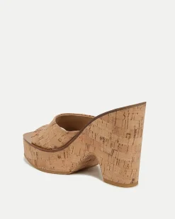 Paulita Natural Cork Wedge Sandal