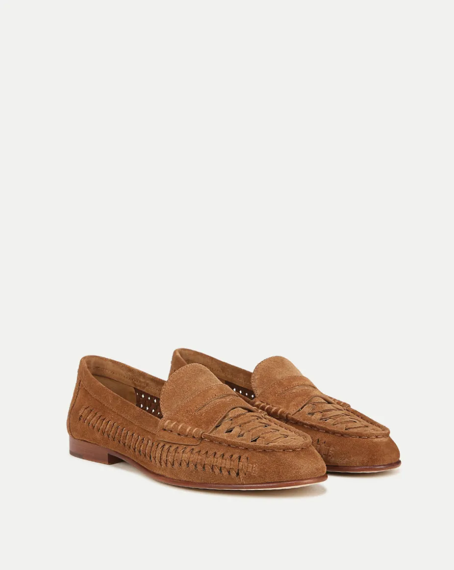Penny Woven Suede Loafer