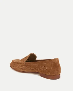Penny Woven Suede Loafer