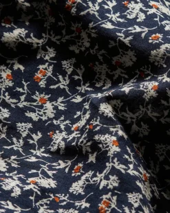 Pienza Floral Top in Navy Multi