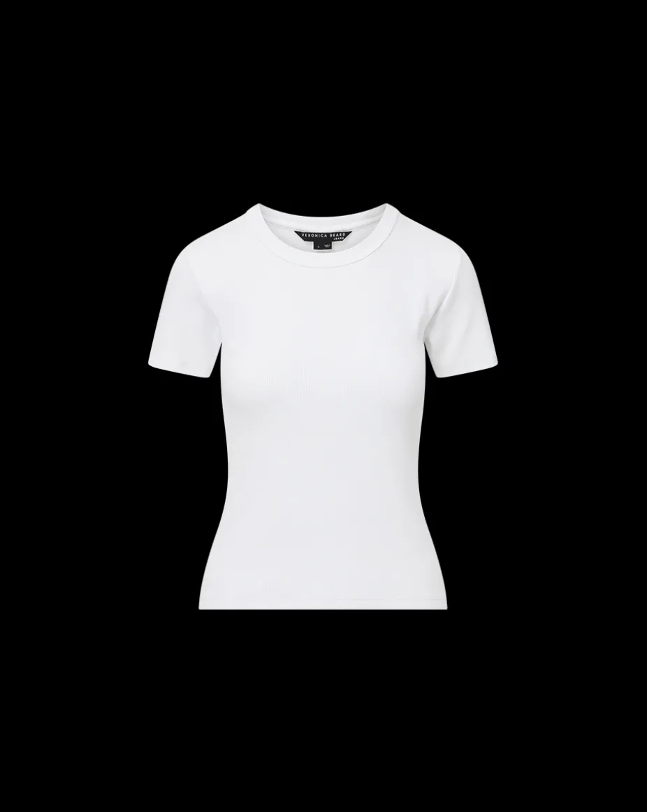 Pruitt Ribbed Tee in White