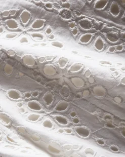 Rafaela Cotton Eyelet Shirtdress in White