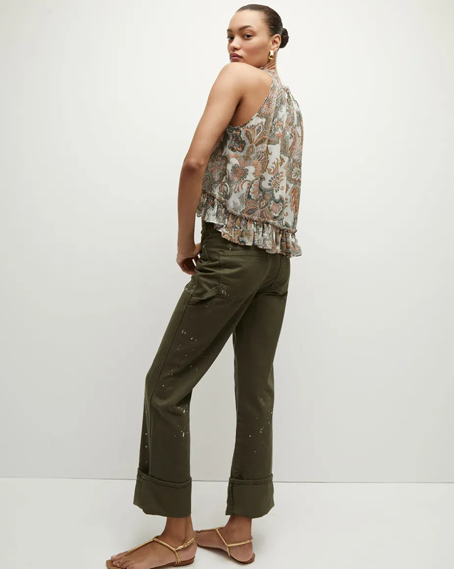 Renee Silk Paisley Halter Top