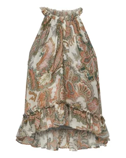 Renee Silk Paisley Halter Top