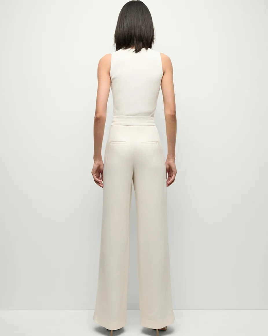 Robinne Wide-Leg Pants in Cream