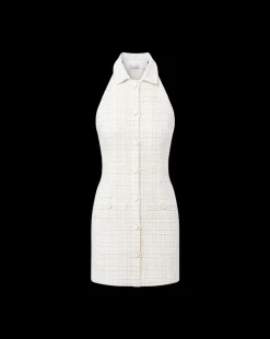 Roxanne Tweed Dress in Ivory Multi
