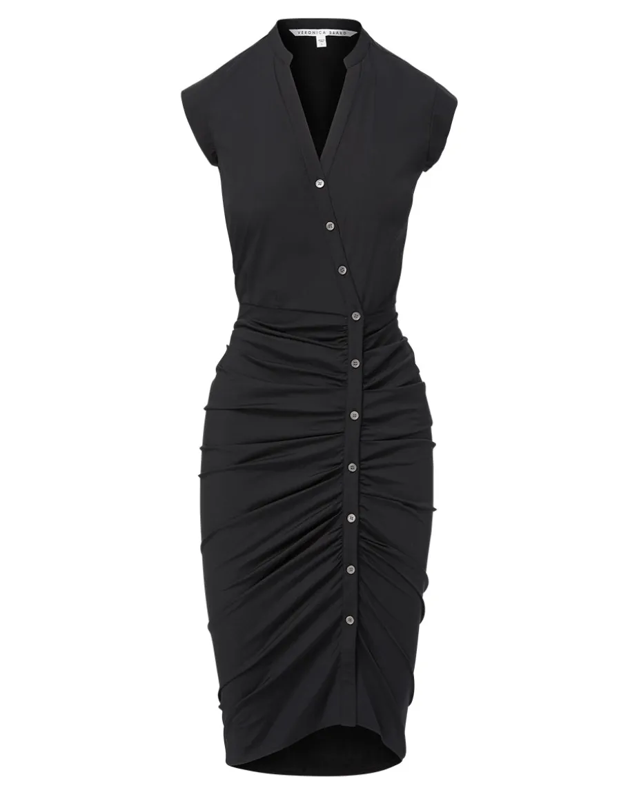 Ruched Shirt Dress by Veronica Beard