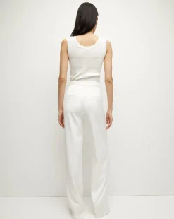 Sandra Ribbed Tank in Off-White