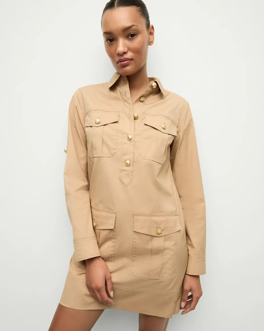 Saude Cargo Dress in Khaki