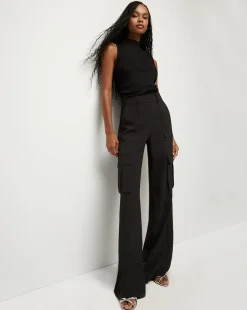 Saul Cargo Pant in Black