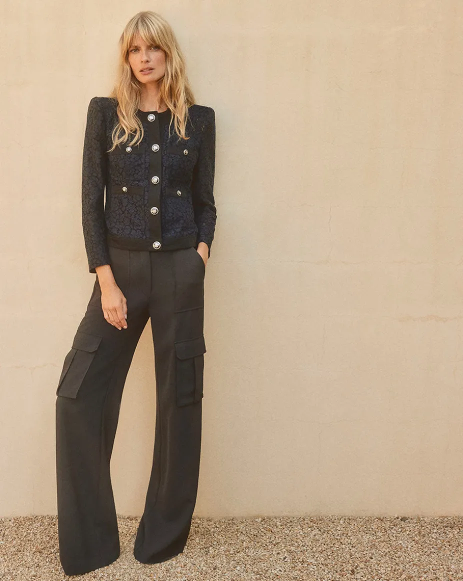 Saul Cargo Pant in Black
