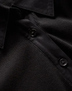 Scottie Button-Down Shirt in Black